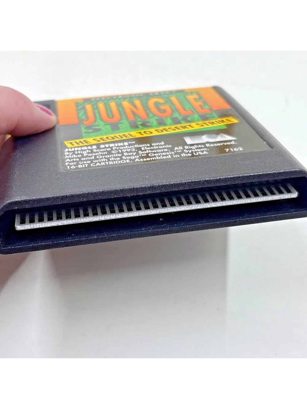 JUNGLE STRIKE Sega Genesis Game Cartridge + Manual TESTED